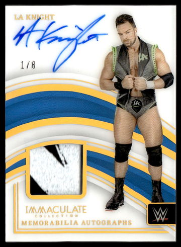 2023 Panini Immaculate Memorabilia LA Knight #MA-LAK Auto Patch /8