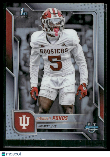 2025 Topps Bowman University Chrome D'Angelo Ponds #104 Refractor