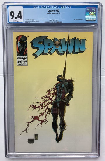 SPAWN #30 CGC 9.4 FREE S/H.