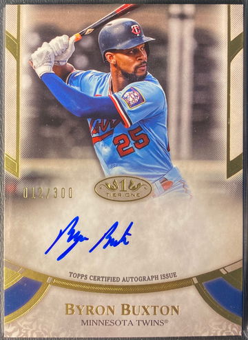 Byron Buxton 2021 Topps Tier One /300 Auto