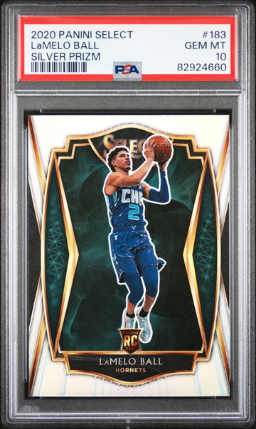 2020 Panini Select Silver Prizm LaMelo Ball #183 RC PSA 10