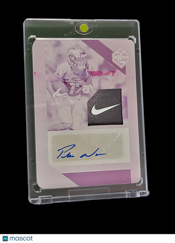 2024 Panini Limited Football Puka Nacua #128 Magenta Printing Plate /1 Printing Plate Nike Swoosh Patch Memorabilia