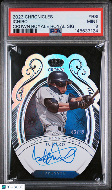 2023 Panini Chronicles Crown Royale Royal Signatures Ichiro #RSI /99 PSA 9