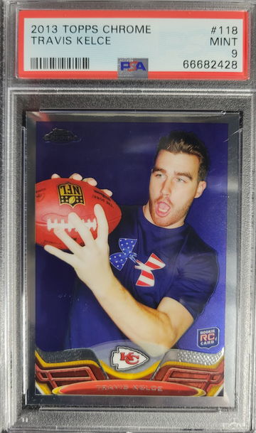 2013 Topps Chrome Travis Kelce PSA 9