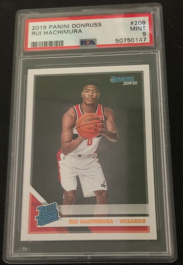 2019 Donruss #208 Rui Hachimura Rated Rookie RC PSA 9 Mint