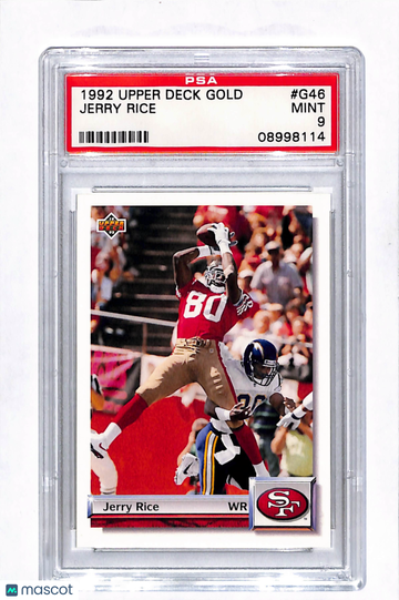 1992 Upper Deck Gold Jerry Rice #G46 PSA 9