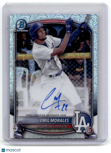 Emil Morales 2025 Bowman Chrome Mojo Mojo Refractor Auto Topps #BMA-EM