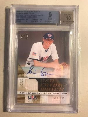 2009 Upper Deck Signature Stars Jersey Auto Kevin Gausman #588