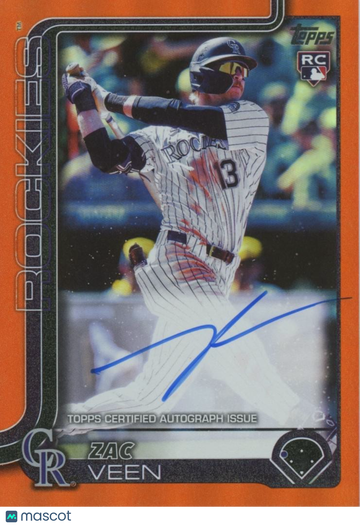 2025 Topps Zac Veen Rookie Topps