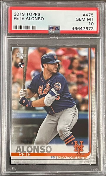 2019 Topps Pete Alonso #475 RC PSA 10
