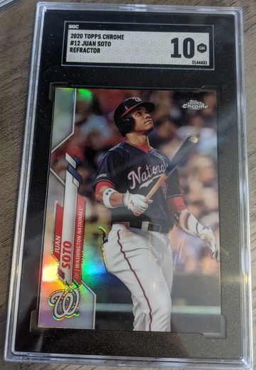 2020 Topps Chrome Refractor 12 Juan Soto SGC 10