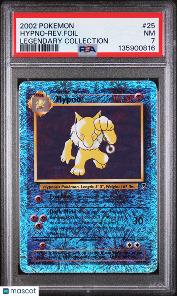 2002 Pokemon Legendary Collection Hypno-Rev. Foil Legendary Collection PSA 7 #25