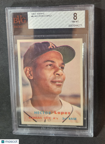 1957 Topps Hector Lopez #6 BVG 8
