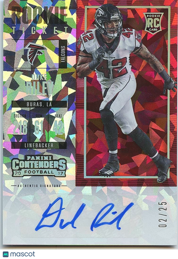 2017 Duke Riley Rookie Panini Authentic