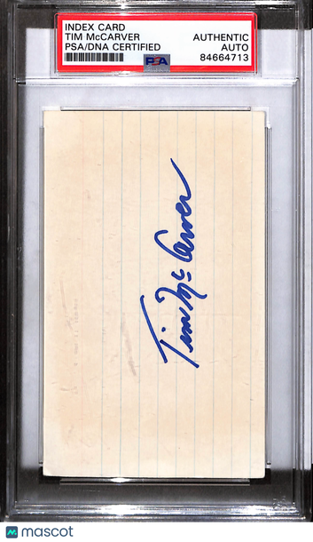 1960 Index Card Tim McCarver