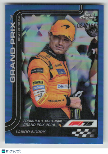 2025 Topps Chrome Formula 1 Grand Prix Lando Norris #132 084/150