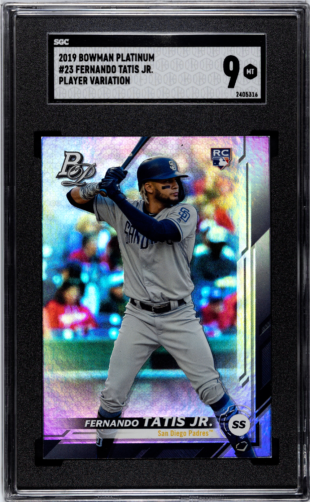 2019 Bowman Platinum Fernando Tatis JR #23 Player Var. SGC 9