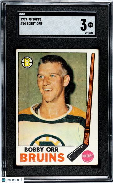 1969 Topps Bobby Orr #24 SGC 3