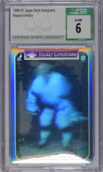 Wayne Gretzky Hologram Standing 1990 Upper Deck Hockey #1