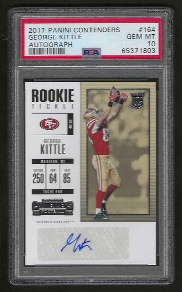 2017 Contenders George Kittle Auto Rookie