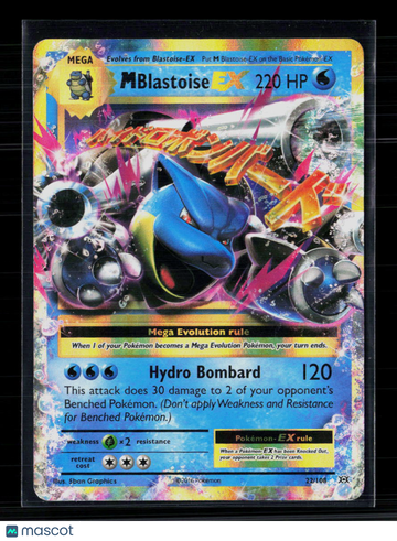 Pokemon 2016 Evolutions M Blastoise EX FA #22/108