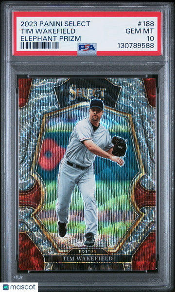 2023 Panini Select Baseball Tim Wakefield #188 Elephant Prizm SSP PSA 10
