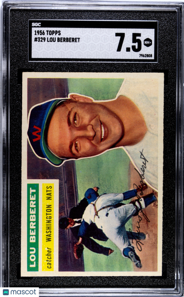1956 Topps Lou Berberet #329 SGC 7.5
