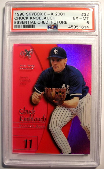 Chuck Knoblauch 1998 E-X2001 Essential Credentials Future /69 PSA 6