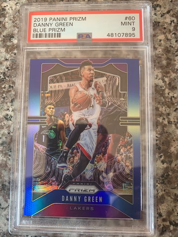 Danny green Prizm Blue Psa 9 Lakers Toronto 