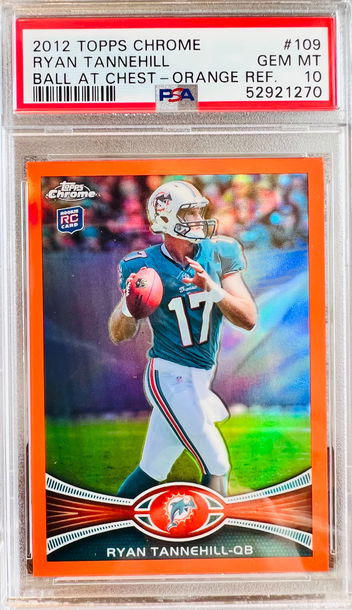 ⭐️ 2012 RYAN TANNEHILL TOPPS CHROME ORANGE REFRACTOR PSA 10 RC 🔥📈 