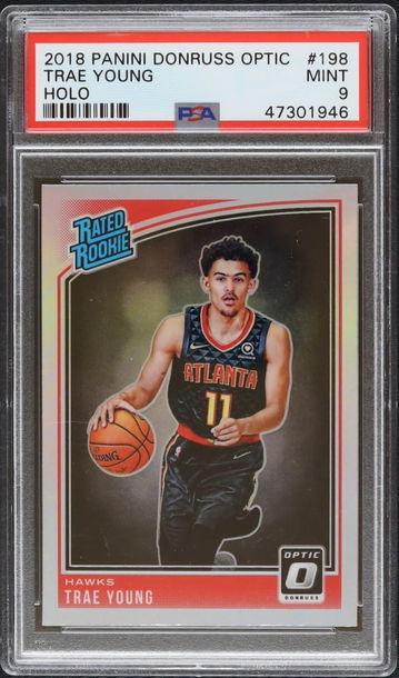 Trae Young 2018 Donruss Optic Holo PSA 9 Mint