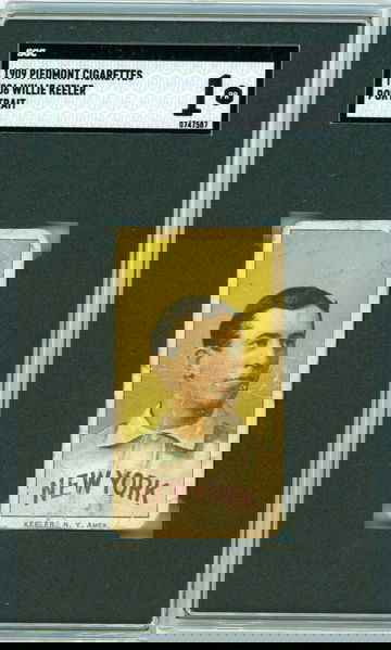 1909 T206 Piedmont 150 Willie Keeler Portrait SGC 1 P1331