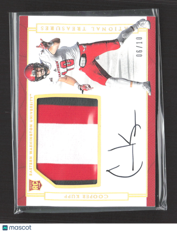 2017 Panini National Treasures Collegiate Cooper Kupp #112 /10 Patch RC Memorabilia