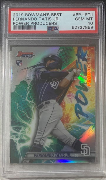 2019 Bowman’s Best Fernando Tatis Jr Power Producers PSA 10