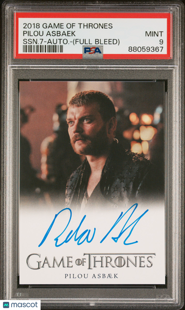 2018 Game Of Thrones Season 7-Autograph Pilou Asbaek (Full Bleed) PSA 9