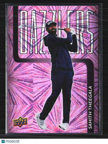 2026 Upper Deck Golf Dazzlers Sahith Theegala #DZ-8 Pink