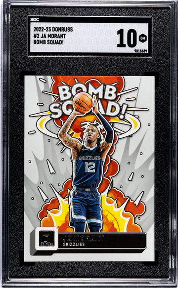 2022-23 Donruss #2 Ja Morant Bomb Squad! SGC 10