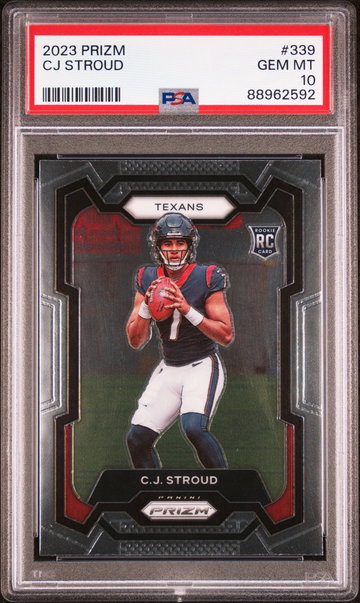 2023 PANINI CJ STROUD PRIZM #339 PSA 10