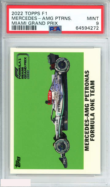 2022 TOPPS FORMULA 1 MERCEDES-AMG PETRONAS # MIAMI GRAND PRIX PSA 9 MINT