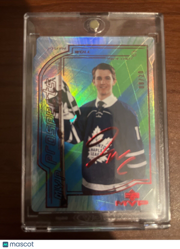 2020-21 Upper Deck MVP Joseph Woll #127 Green Parallel/Variety Rookie Insert