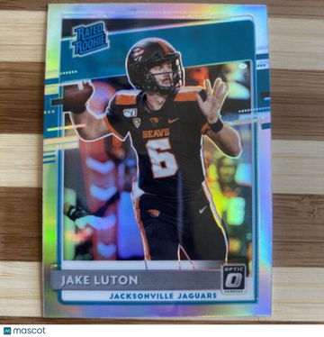 🔥Jake Luton 2020 Panini Donruss Optic Football Rated Rookie Holo Jaguars