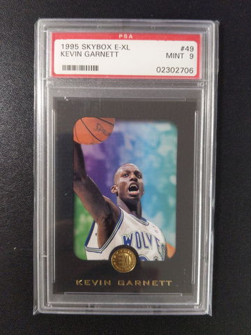  1995 Skybox E-XL  #49  Kevin GarnettPSA9