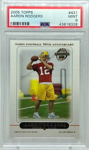 2005 Topps Aaron Rodgers Topps PSA 9