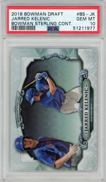 2018 Bowman Draft Chrome Jarred Kelenic 1st Bowman Sterling Continuity PSA 10 GEM MINT