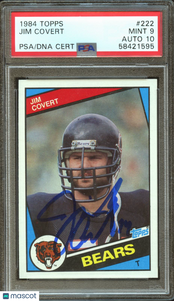 1984 Topps Jim Covert #222 PSA 9 Auto Available