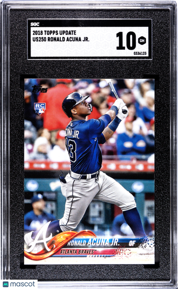 2018 Topps Update Ronald Acuna JR. #US250 SGC 10