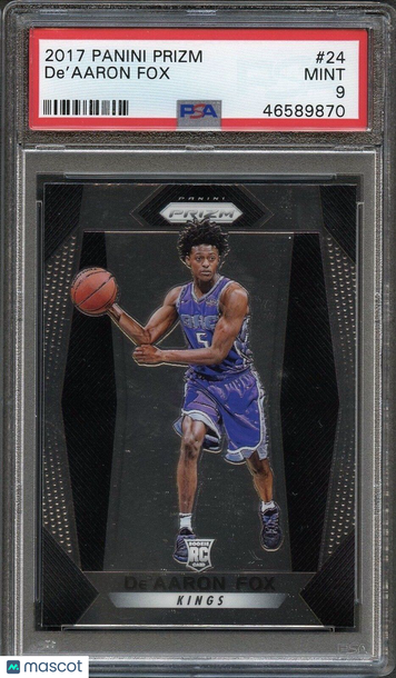 2017 Panini Prizm De'aaron Fox #24 PSA 9