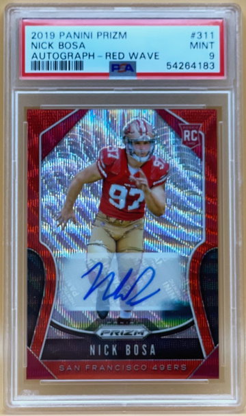 2019 Prizm Nick Bosa Red Wave Auto 070/149
