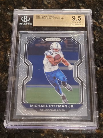 2020 Michael Pittman Jr Prizm #333 BGS 9.5