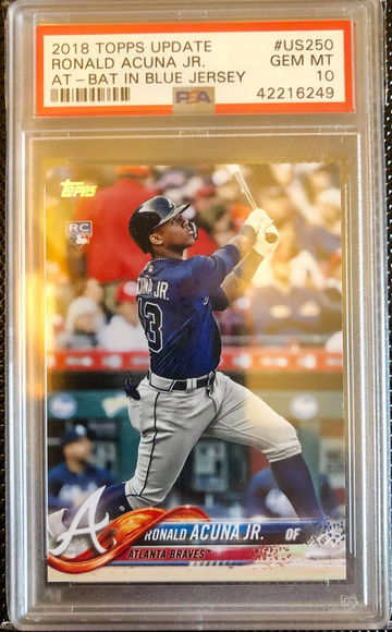 2018 Topps Update #US250 Ronald Acuna Jr RC PSA 10